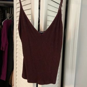 Brandy Melville maroon crop top